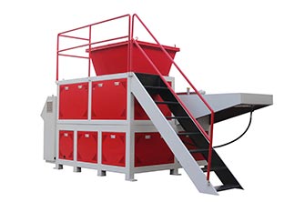 廢布撕碎，單軸撕碎機(jī)，軟料撕碎機(jī)