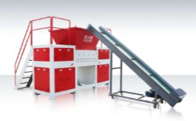 廚余垃圾撕碎，雙軸撕碎機(jī)，剪切撕碎機(jī)