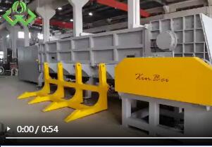 臥式撕碎機(jī)視頻，塑料撕碎機(jī)